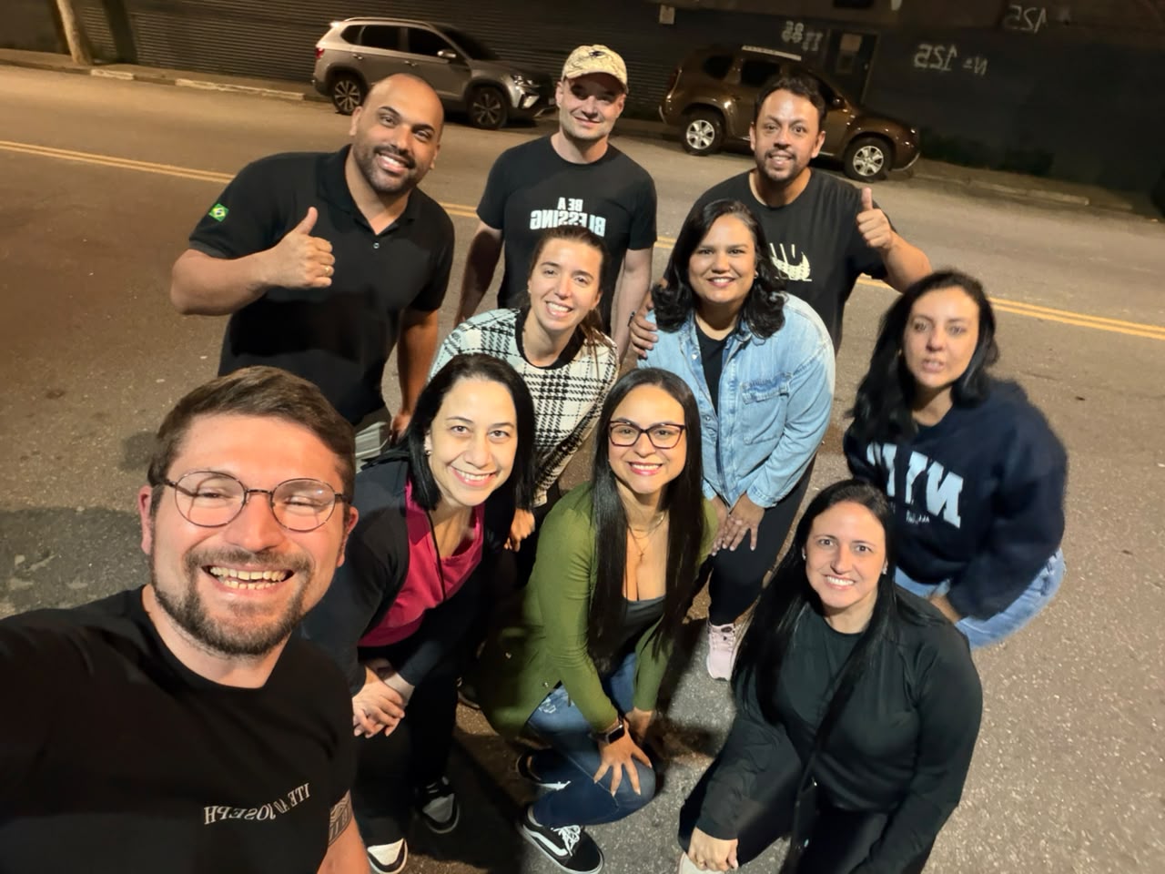 Equipe da Missão Rua reunida